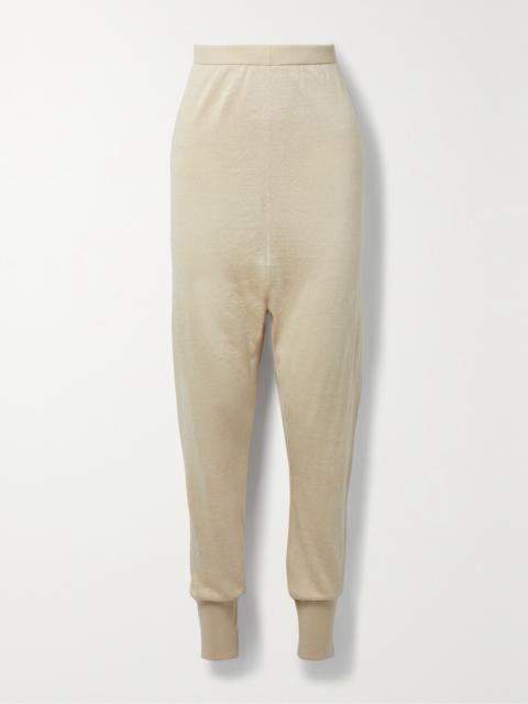 The Row Dalbero Linen And Silk-blend Tapered Pants