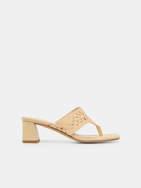 dolce vita BARLO HEELS LT NATURAL WOVEN RAFFIA