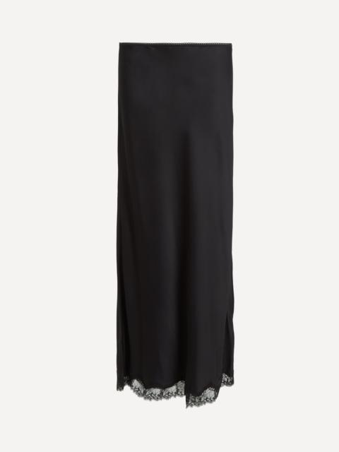 RIXO Stassie Satin Midi Skirt