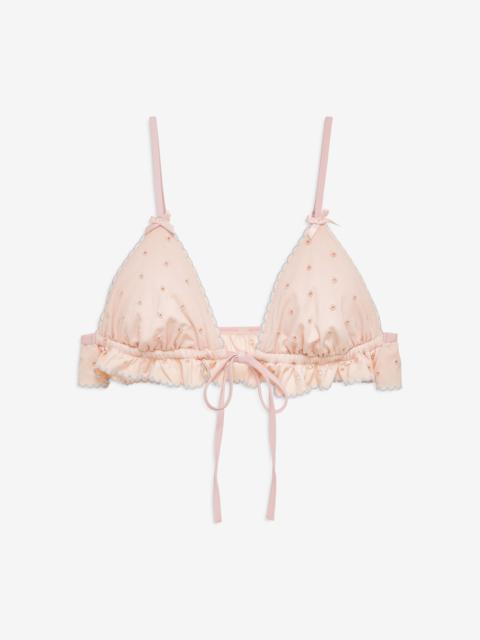 For Love & Lemons Eyelet Dot Ruffle Bikini Bottom