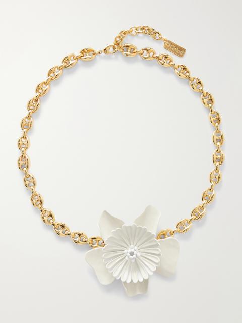 Chloé Gold-tone Lacquer Necklace