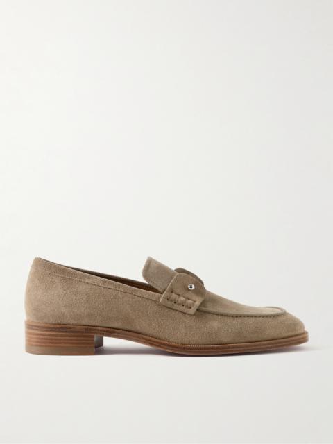 Christian Louboutin Chambelimoc Suede Loafers
