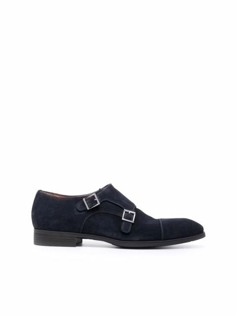 double buckle monk shoes