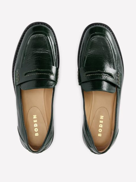 BODEN Nya Penny Loafers-Green