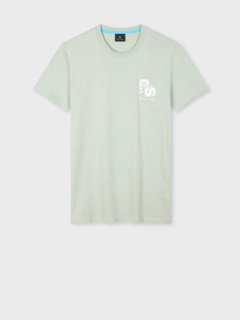 Paul Smith Washed Green Slim-Fit Tilt Zebra Logo T-Shirt