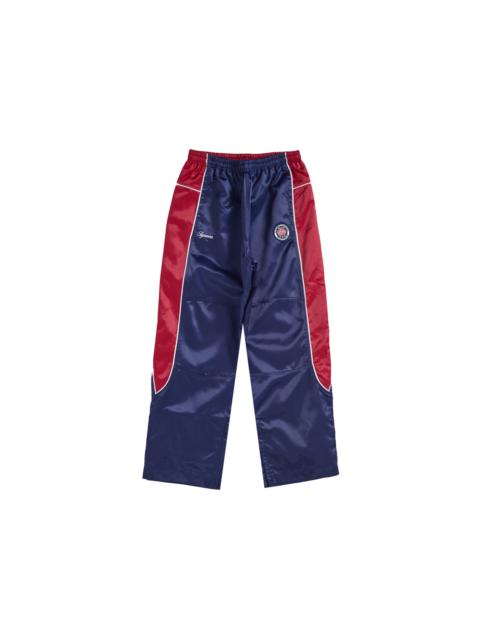 Supreme Satin Track Pant Navy
