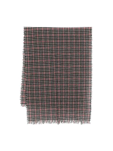 Faliero Sarti plaid check scarf