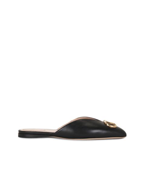 Valentino V Logo Signature Nappa Mule Flat