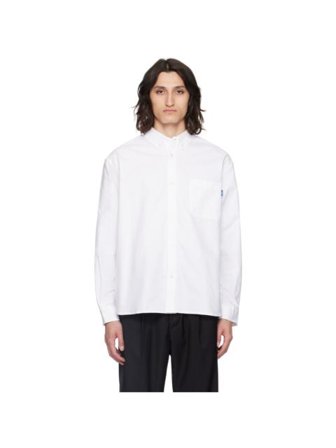 AWAKE NY White Embroidered Long Sleeve Shirt