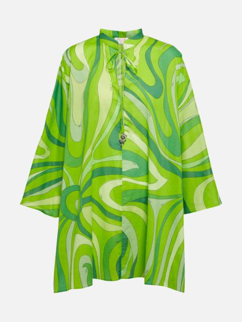 Printed cotton kaftan