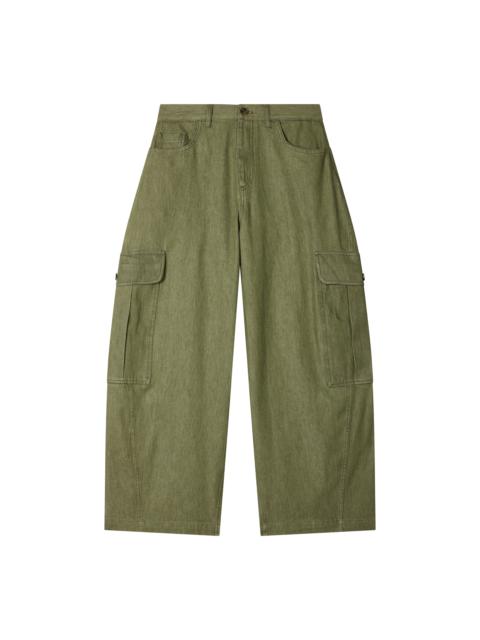 Paul Smith Women's Olive Cargo Denim Trousers