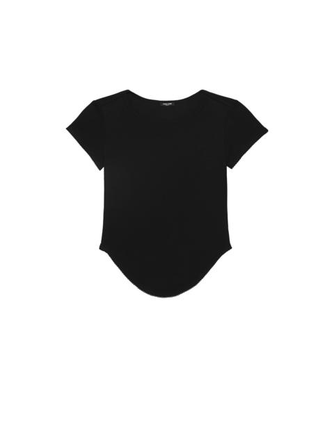 Cou Cou The Rina Tee: Cotton Jersey Black