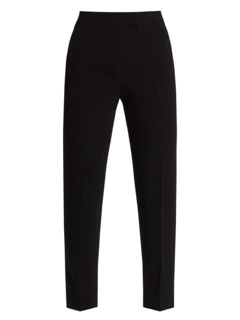 Theory Women's Ibbey Crepe Tapered Trousers - Black