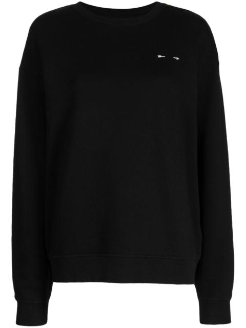 THE UPSIDE Saturn logo-embroidered sweatshirt