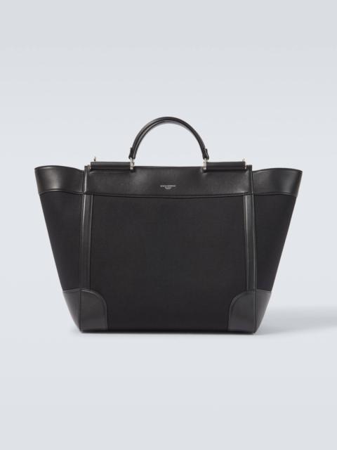 Dolce & Gabbana Leather-trimmed tote bag