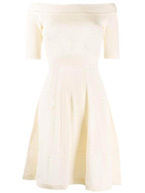 DSQUARED2 open-knit flared dress