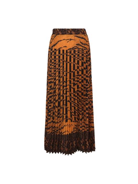 Pierre-Louis Mascia Kente Cloth Print Maxi Skirt