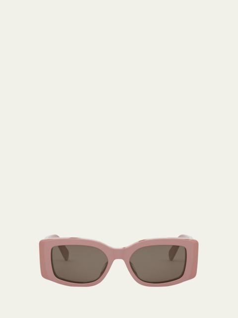 CELINE Triomphe Acetate Rectangle Sunglasses