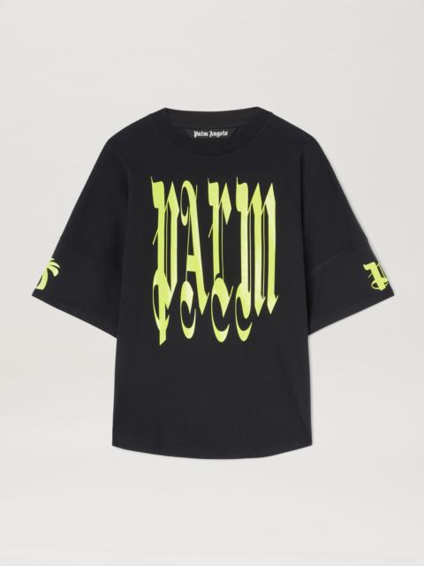 Gothic logo over T-shirt black