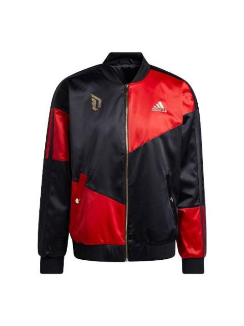 adidas adidas Cny Dame Jacket Logo Basketball Sports Black Red GM5137
