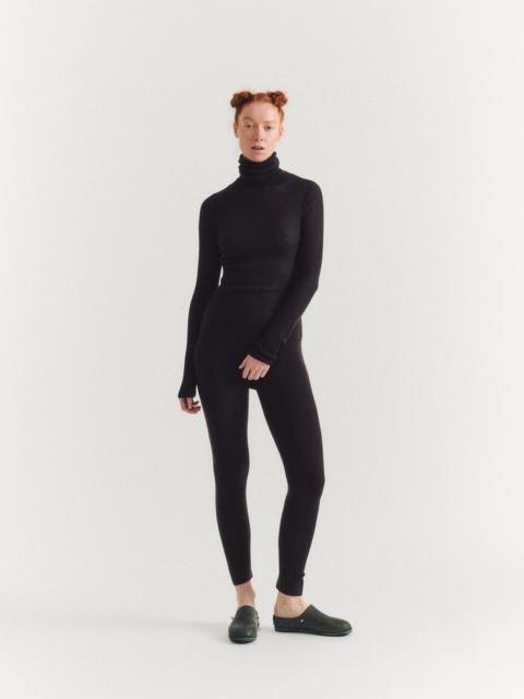 CASEY/CASEY RIB TIGHTS - RIB LIGHT WOOL 2 - DARK BROWN