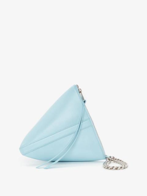 Alexander McQueen The Curve Pouch in Pale Blue