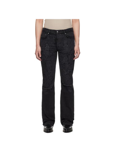 Ksubi Black Bronko Asher Trashed Jeans