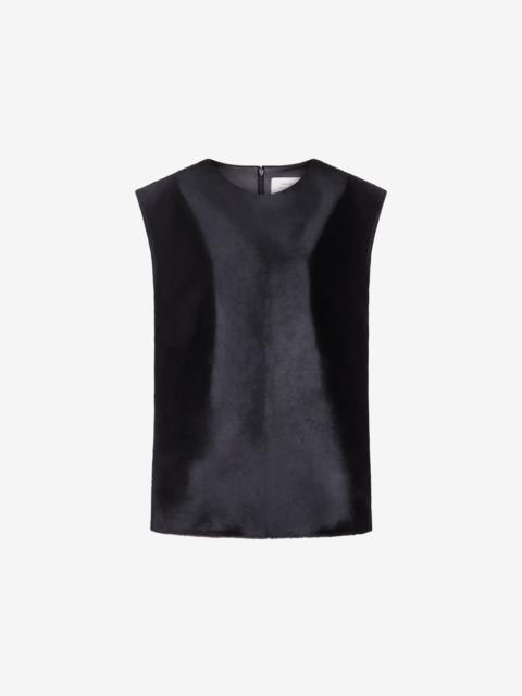 Loulou de Saison Loulou de Saison Juni Sleeveless Straight Top - Black