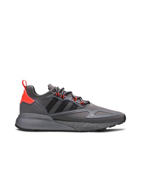 GREY adidas ZX 2K Boost 'Grey Solar Red' | REVERSIBLE