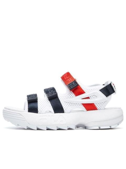 FILA (WMNS) FILA DISRUPTOR II SANDAL white/black/red F12W024506FWN