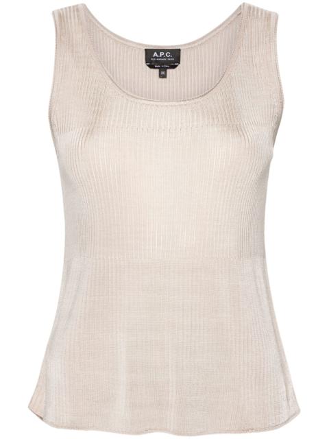 A.P.C. ribbed-knit top