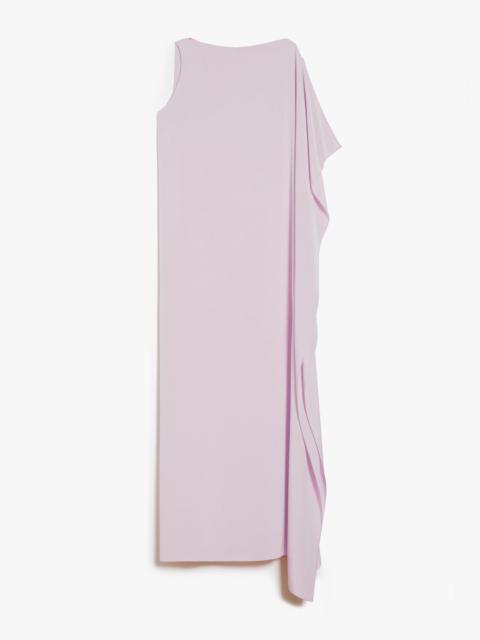 BORA One-shoulder crêpe de Chine dress