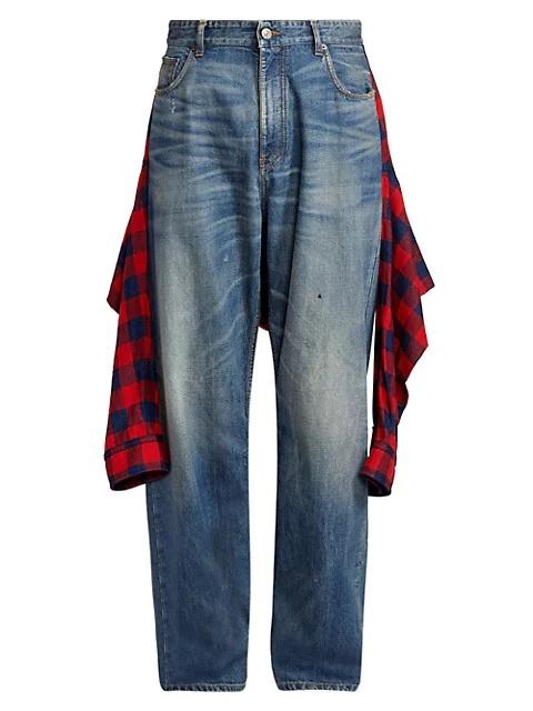 BALENCIAGA hybrid shirt jeans