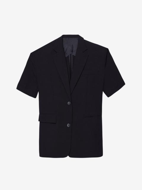 The Frankie Shop Maisie Short Sleeve Blazer - Black