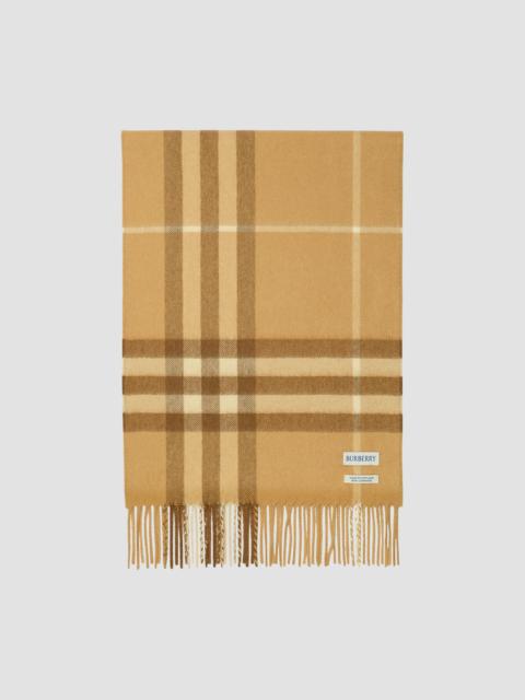 Burberry Men's Check Cashmere Scarf - Finch Beige