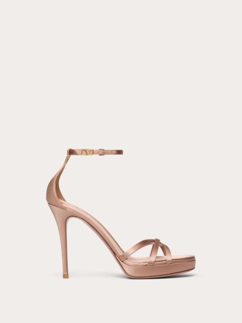 VALENTINO GARAVANI EVENINGLAM SATIN PLATFORM SANDAL 120MM