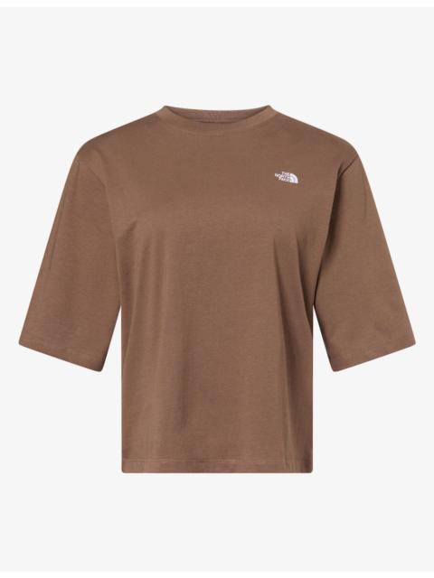 The North Face Logo-Embroidered Boxy-Fit Cotton T-Shirt