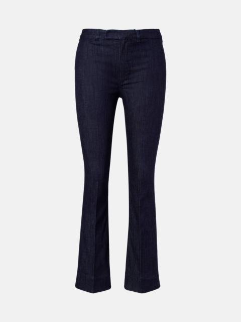 Diana cotton-blend slim pants