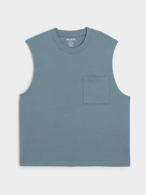 TODD SNYDER Boxy Jersey Muscle Tank