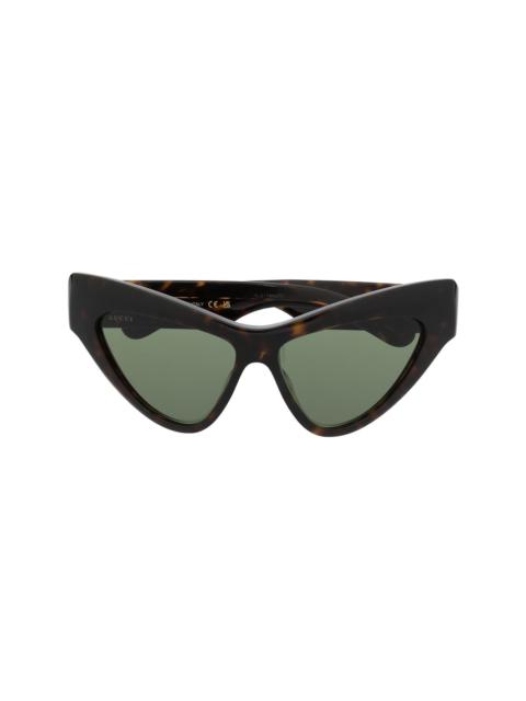 super cat-eye frame sunglasses