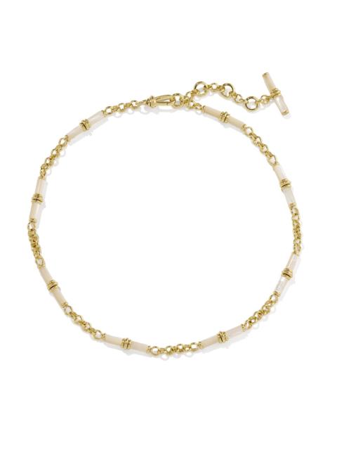KENDRA SCOTT Bree Gold Beaded Link and Chain Necklace