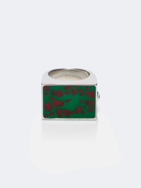 Dries Van Noten Enamel signet ring