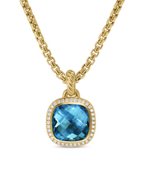 DAVID YURMAN Women's Albion Pendant in 18K Yellow Gold - Hampton Blue Topaz