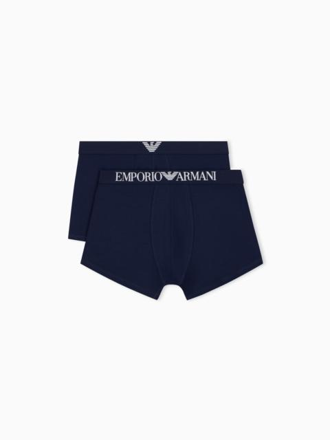 EMPORIO ARMANI 2-PACK TRUNK IN REGULAR FIT ENDURANCE COTTON JERSEY