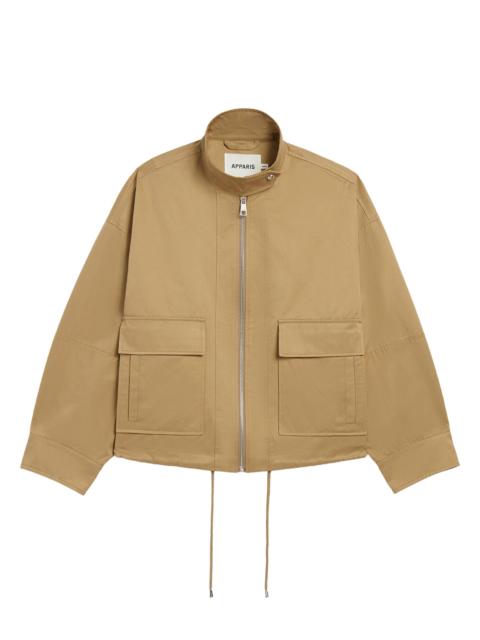APPARIS Women's Kate Cotton-Blend Bomber Jacket - Olive