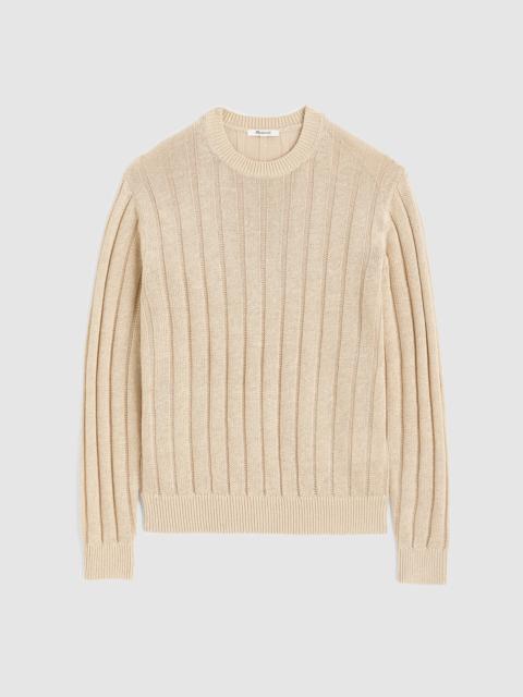 Madewell Crewneck Sweater in DuneRib Linen