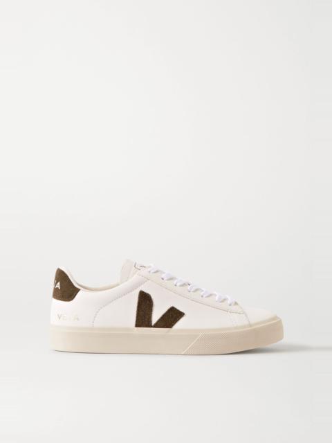 VEJA Campo suede-trimmed leather sneakers