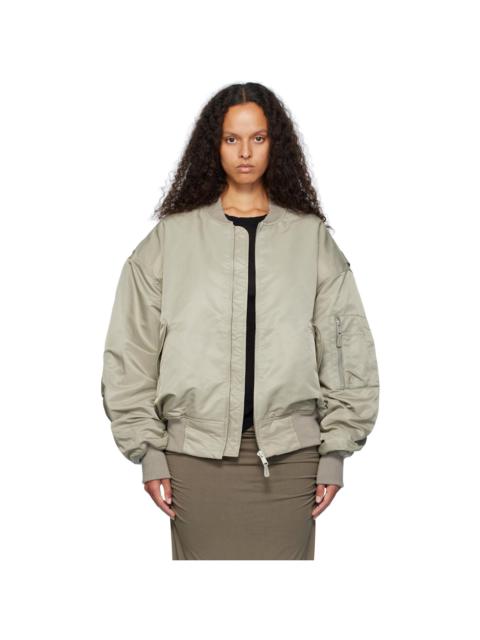 entire studios Gray Broad Bomber Jacket