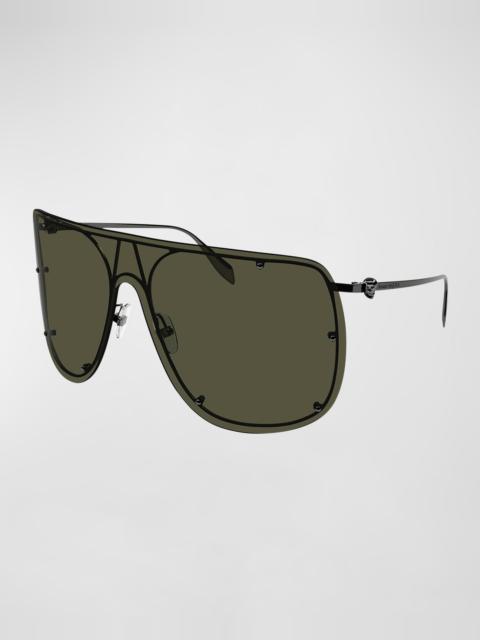 Alexander McQueen Studded Skull Shield Sunglasses