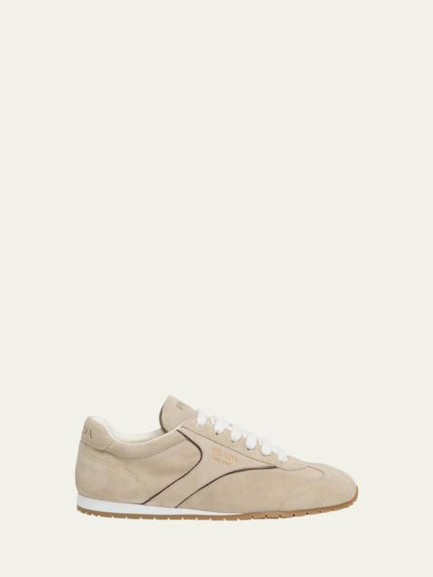 Prada Suede Low-Top Sneakers